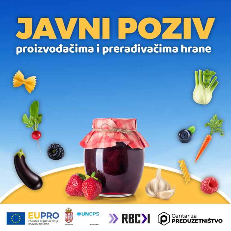 REZULTATI JAVNOG POZIVA Proizvođačima i prerađivačima hrane u Šumadiji i Istočnoj Srbiji za učešće u programu podrške razvoju poslovanja